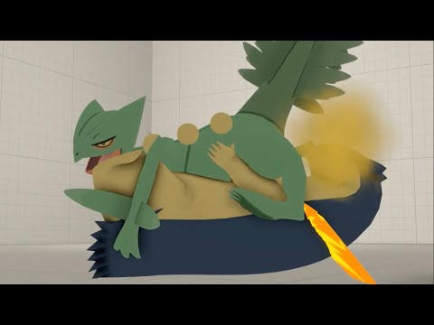 SFM Sceptile overpowers Typhlosion animation #6
