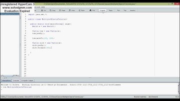 Using Multiple Objects of the Same Class - Java