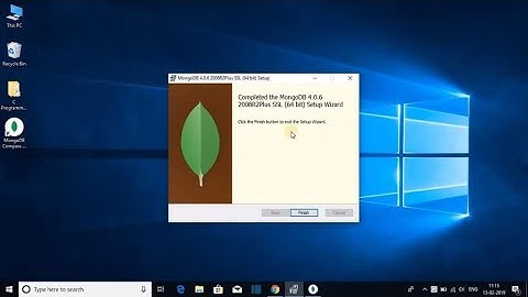 How to install and run mongodb database in Windows