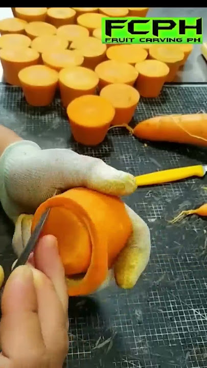 So nice carrot flower carving Subscribe for more ideas