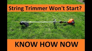 Echo Srm 225 String Trimmer Wont Start - Flooded