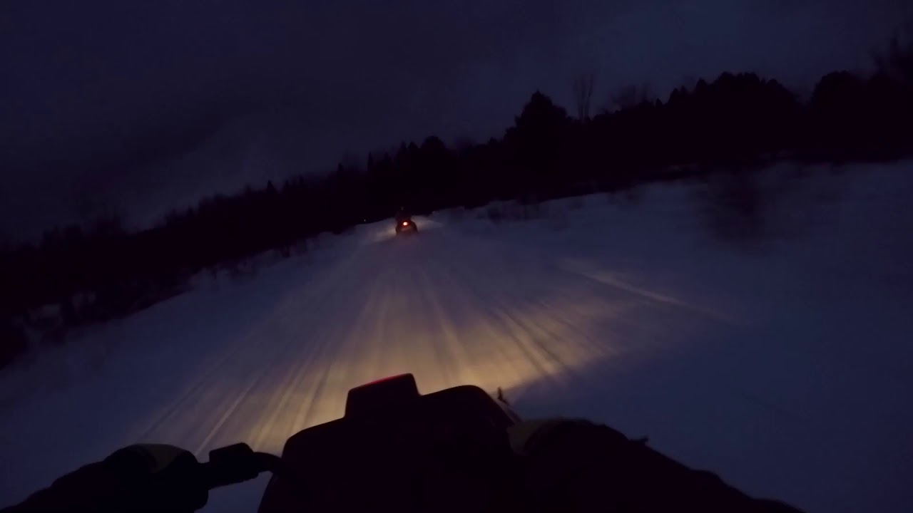 Night ride around central Maine