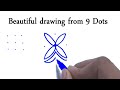 How to draw from 9 dots beautiful drawing arif art
