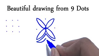 How to Draw from 9 dots Beautiful Drawing Arif Art