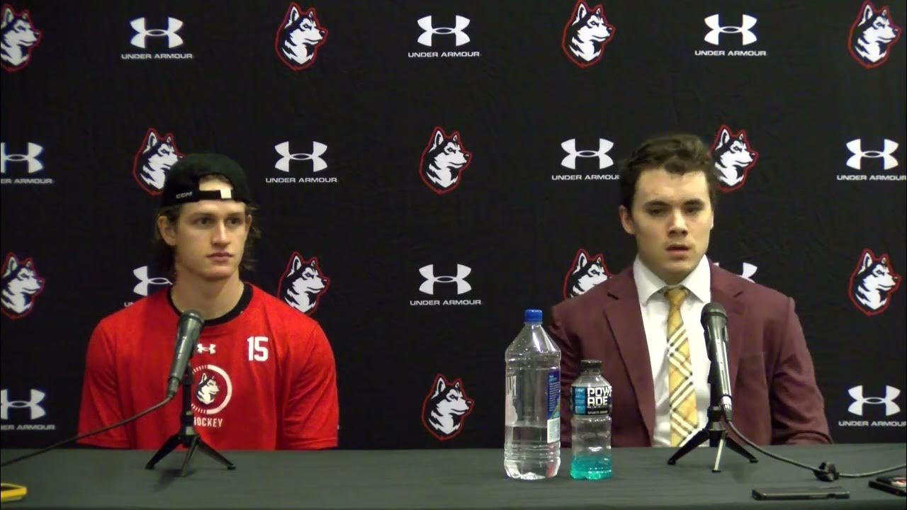 Postgame Press Conference Men's Hockey Jerry Keefe, Jack Williams