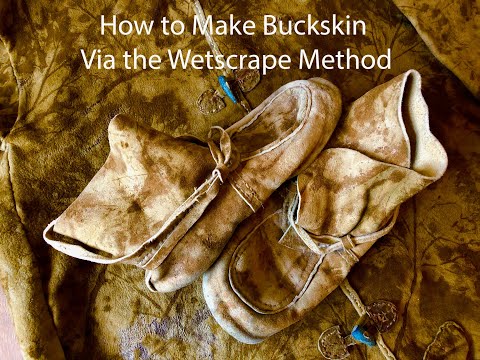 Make Buckskin from Whitetail Deer Hide - Primitive Tanning - Brain Tanning Buckskin - Deer Leather