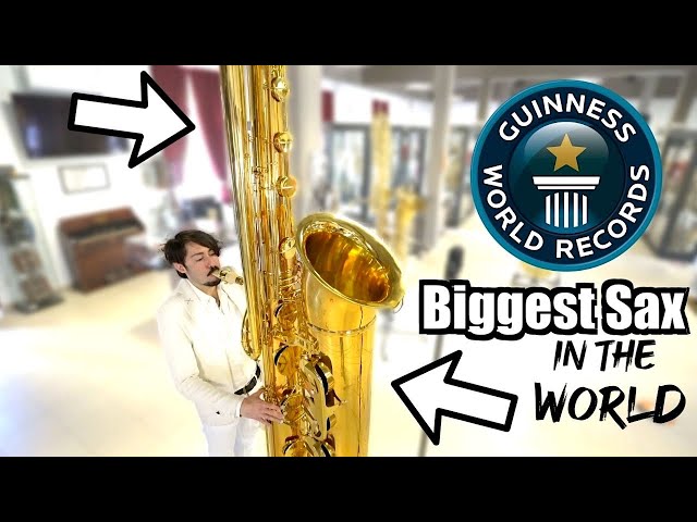 I Played the BIGGEST SAX in the WORLD (Record) class=