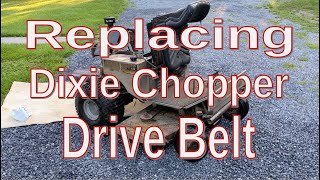 Dixie Chopper – Transmission Drive Belt Replacement – How To!!