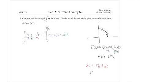 Line Integrals of Scalar Functions