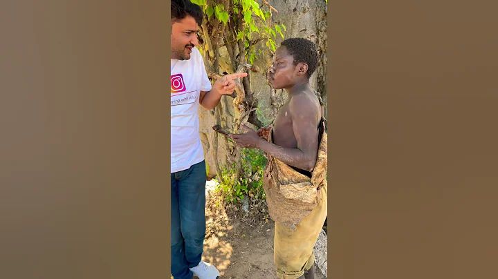 Hadzabe hunter eating Indian sweets #hadzabetribe #indianfood #eating #africa #wildlife #travel