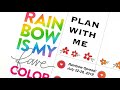 Plan With Me // Rainbow Spread in my Big Happy Planner // July 22-28, 2019