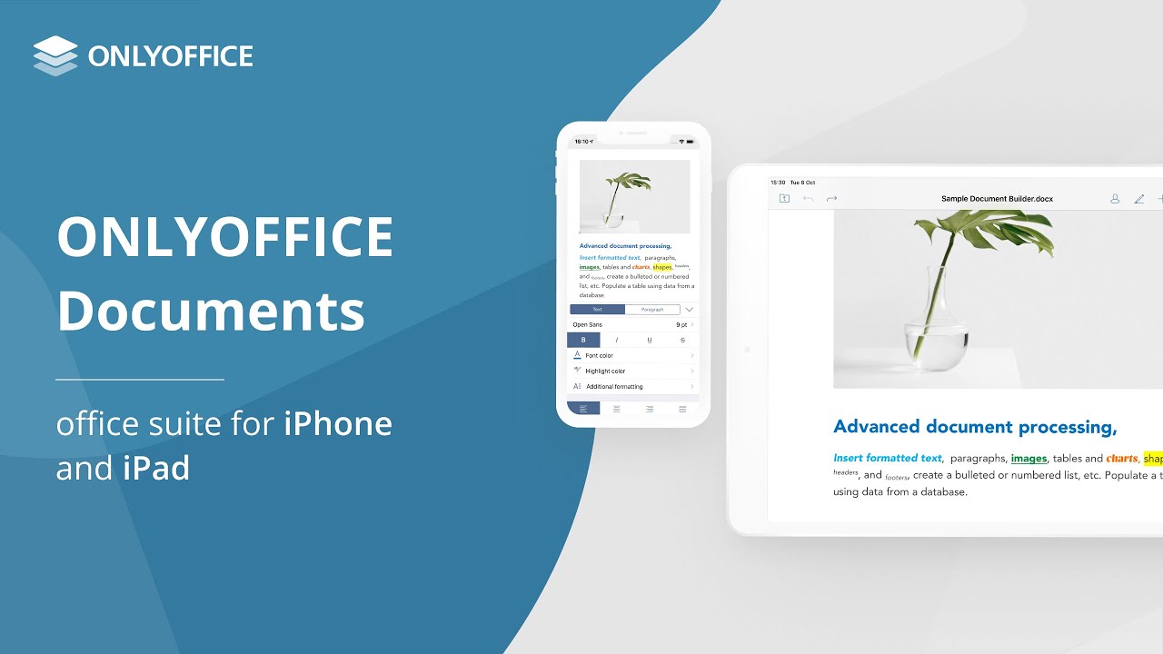 Free mobile office suite for iPhone and iPad | ONLYOFFICE Documents