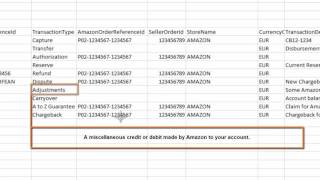 Amazon Pay Report - An overview of all transaction types