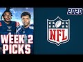 DRAFTKINGS NFL PICKS WEEK 2 FINAL THOUGHTS PICKS  NFL DFS ...