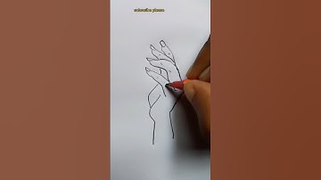 How to draw a hand #shorts  #youtubeshorts #viralvideo  #shortsfeed #art #drawing #ytshort #creative