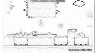 Fingerdash geometry dash (paper sketch texture pack) screenshot 4