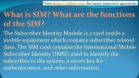 GSM Interview Questions and Answers for freshers and experienced   Part 3