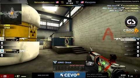 CS:GO The Most Epic 1 vs 5 Ace Clutch You Will Ever See (CEVO: Manajuma vs Netcode)