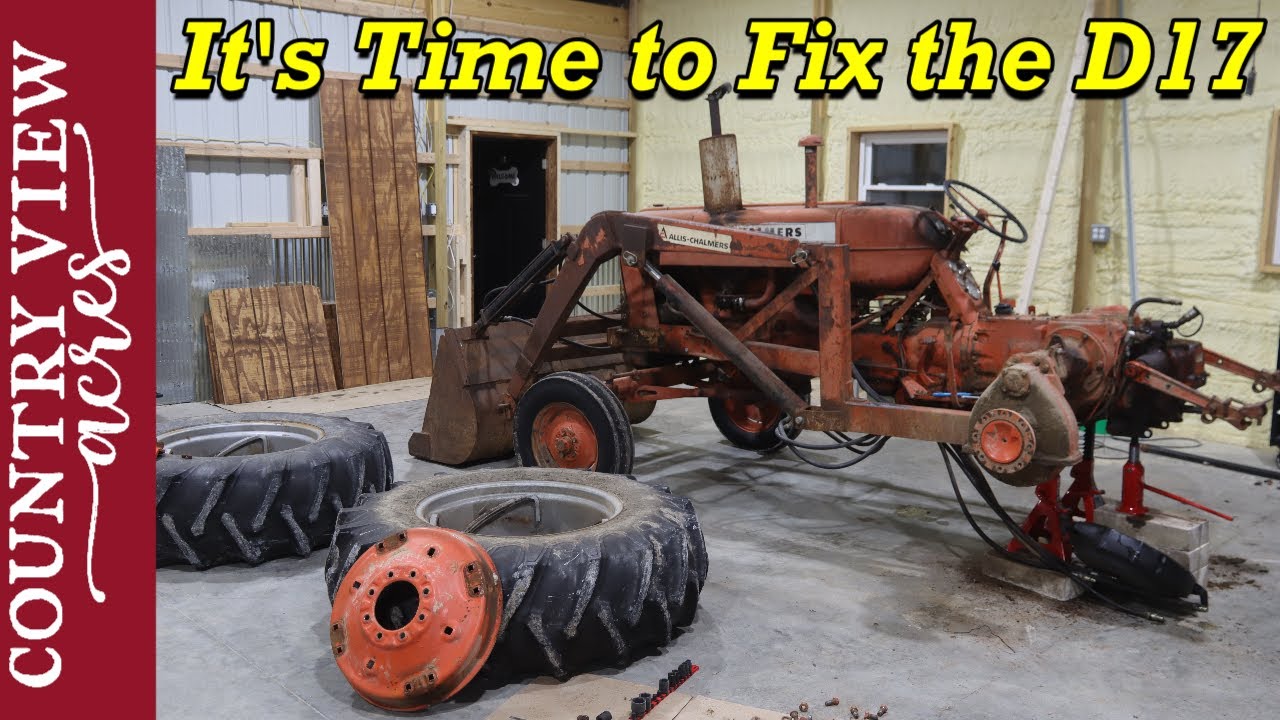 Starting repairs on the Allis Chalmers D17. Tear down day