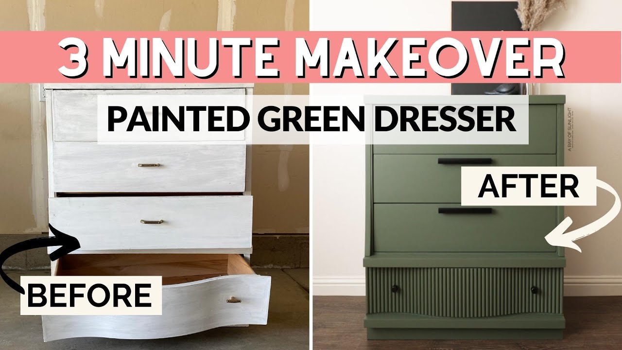 Green Painted Dresser Makeover That Will Turn Heads - OAK