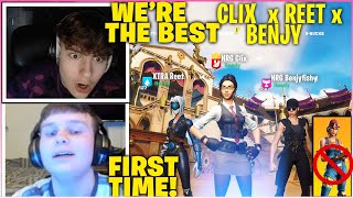 CLIX Teams Up With REET & BENJYFISHY For The FIRST Time & EXPLAINS Why He Stop Using Spark Plug Skin