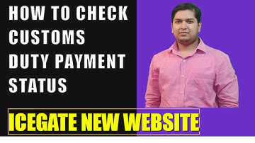 How to check Custom Duty Payment Status I Icegate New website I I#customduty#export#import#eidc