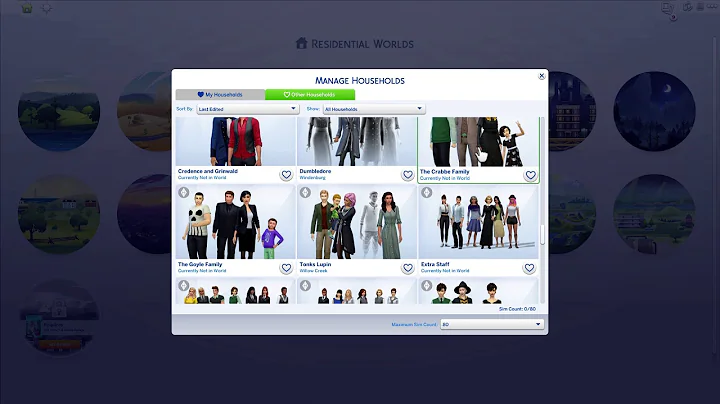 Sims 4 Harry Potter Characters Overview (Jan's Sim...