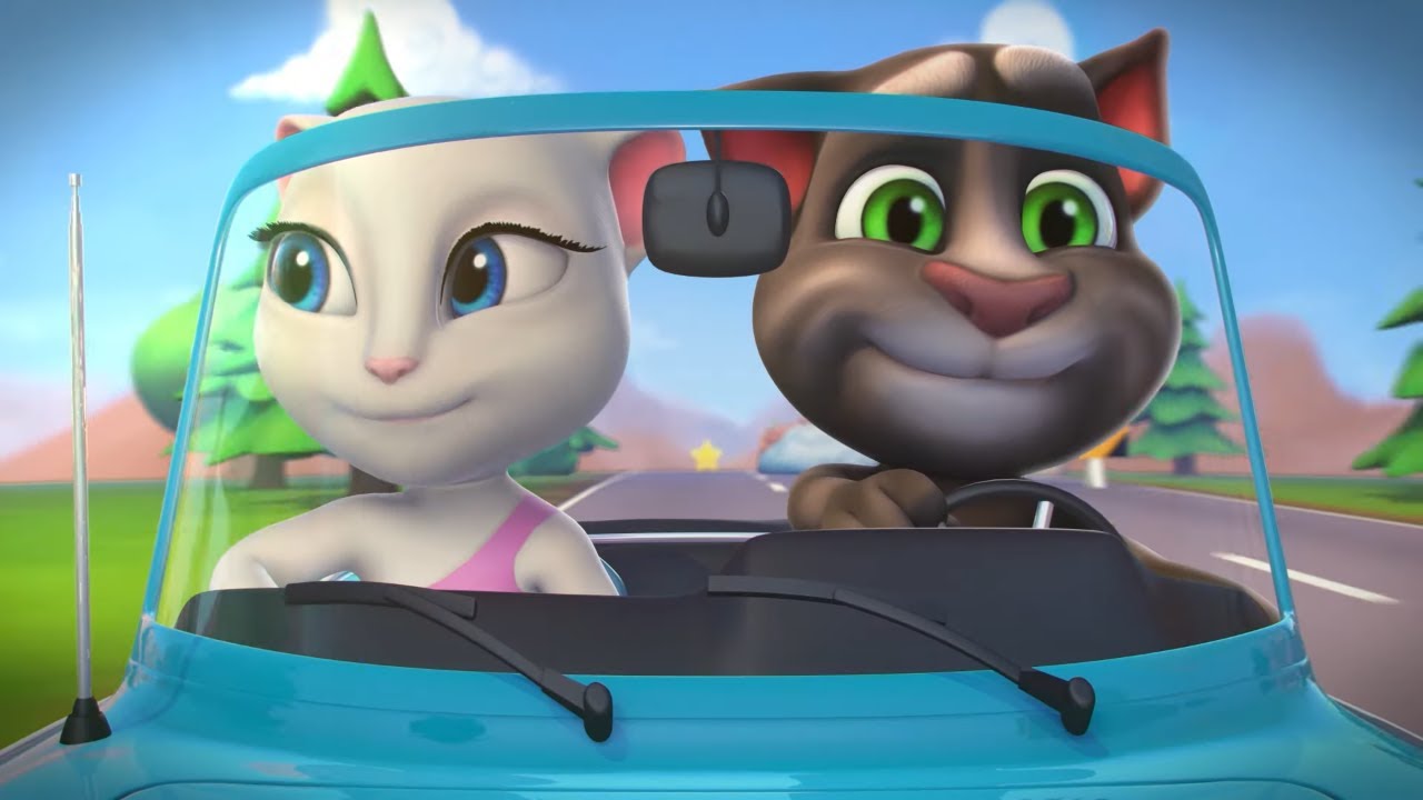 Hit the Road Talking Tom Shorts Cartoons for Kids WildBrain Toons