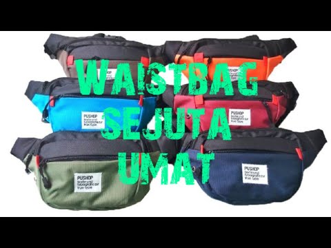 Tas pinggang batam selempang waistbag wanita fila import bukan lokal. 