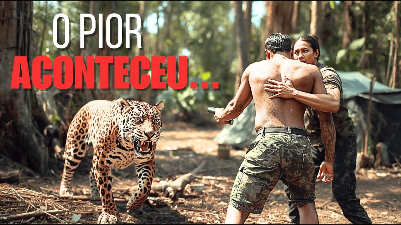 🔴 ACAMPAMENTO NA SELVA —  O PIOR ACONTECEU... CARA A CARA COM UMA ONÇA PINTADA NA AMAZÔNIA