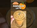 Pumpkin Pie Latte #coffee #pumpkinspiceseason #shorts