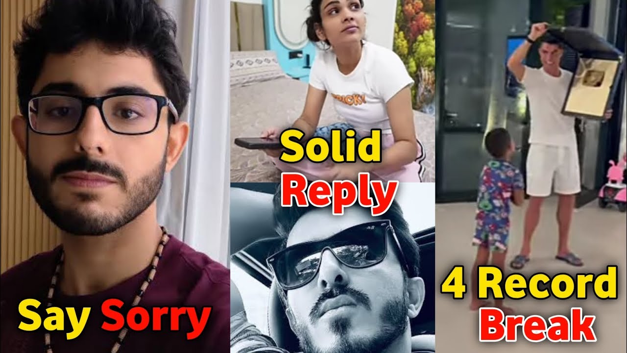 AGAIN! Carryminati says SORRY for this 🙏| Ronaldo Youtube 4 WORLD RECORD, Manisha Rani, Payal Malik