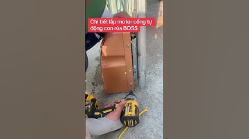 Chi tiết lắp motor cổng tự động con rùa BOSS #xuhuong #dangtiencamera #autogate #congtudong #smart