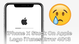 A Rare Case Of iPhone X Stuck On Apple Logo（iTunes Error 4013）