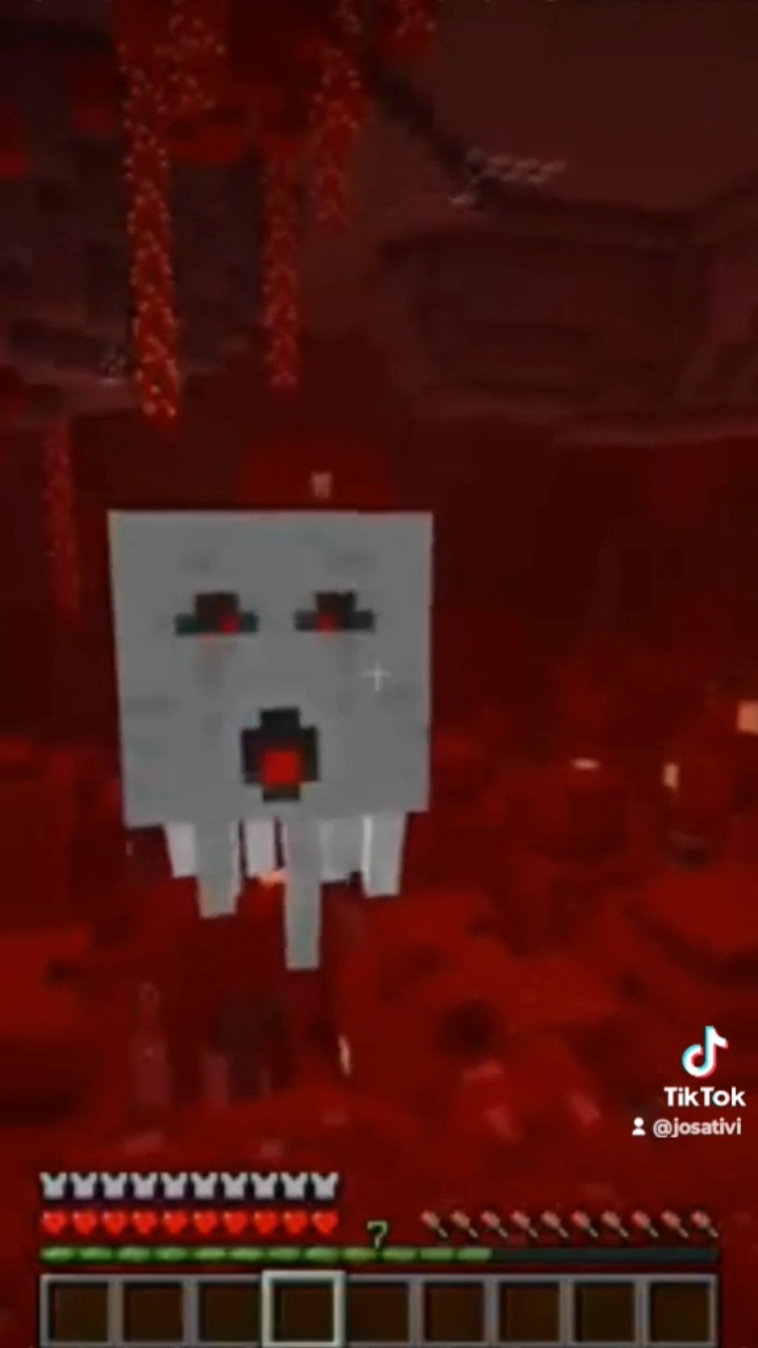 ¿POR QUÉ EL GHAST LLORA? ? #minecraft #josativi #youtube #shorts #miedo #terror