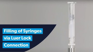 Filling of Syringes via Luer Lock Connection