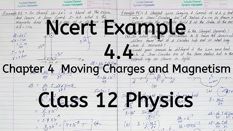 Ncert Example 4.4, Chapter 4, Moving Charges and Magnetism, Class 12 Physics