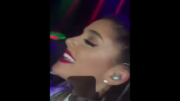 Ariana performing at Le Trianon in Paris, France