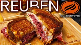 HOW TO MAKE AN AMAZING REUBEN SANDWICH ON THE BLACKSTONE GRIDDLE! EASY RECIPE!