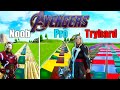 The Avengers Theme Noob vs Pro vs Tryhard (Fortnite Music Blocks) Code in Description