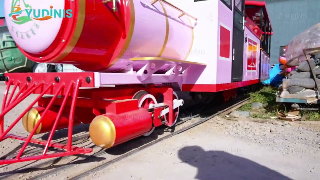 large outdoor track amusement park train ride for sale