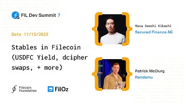 Stables in Filecoin (USDFC Yield, dcipher swaps, + more)