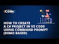 How to create csharp project using command prompt  shorts  simplicode