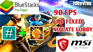 كيفية عمل برنامج تعليمي كامل لـ Bluestacks/Msi! 90 إطارًا في الثانية Free Fire؟😮 أدوات GL + إصلاح التأخر || لا مزيد من التأخر🔥