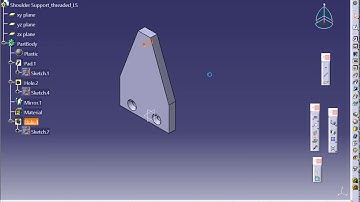 Threads, fasteners and threaded feature in CATIA