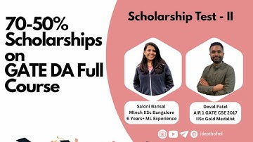 Big Announcement | Scholarship Test 2 | GATE DA Full Course 2026