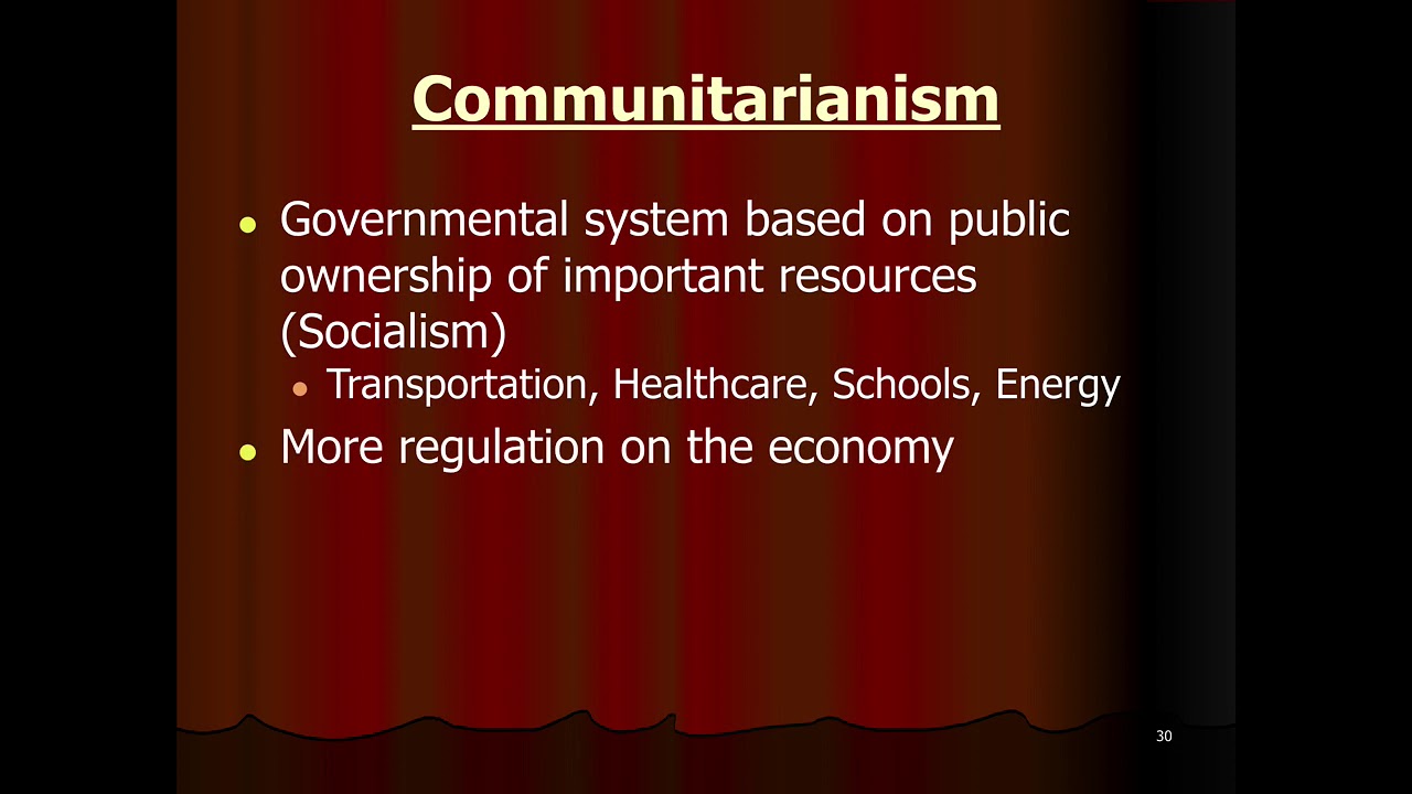 Gov 407 Communitarianism Youtube 