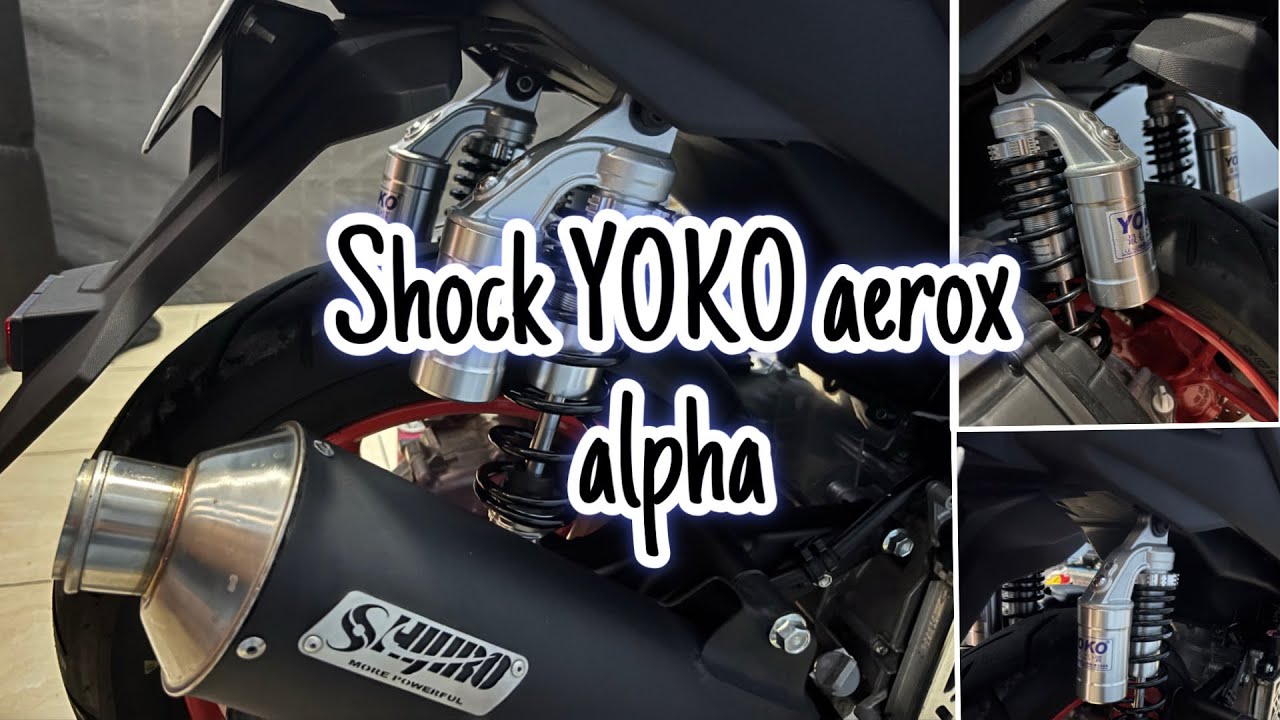 AEROX ALPHA pasang Shock YOKO SAMURAI, Shock harga pelajar kualitas premium