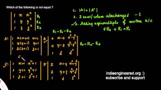 #35  Engineering Maths GATE Previous Paper Matrices