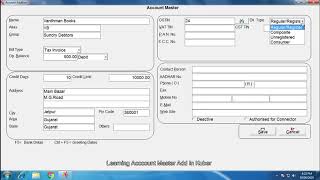 Account Master Add in Kuber Accounting Software screenshot 2